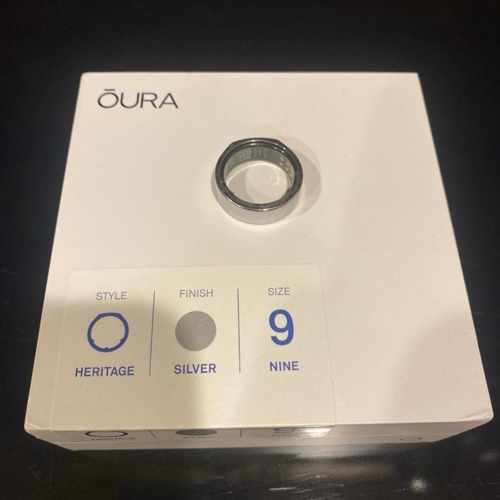 Oura Ring - Silver Heritage - Size 9 Gen 3